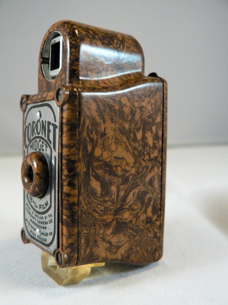 Coronet Midget (bruin), Ophalen of Verzenden, Gebruikt, Compact, Overige Merken
