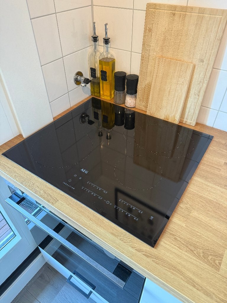 Nette AEG inductie kookplaat 59cm perilex, Witgoed en Apparatuur, Kookplaten, Ophalen, Gebruikt, 4 kookzones, Inbouw