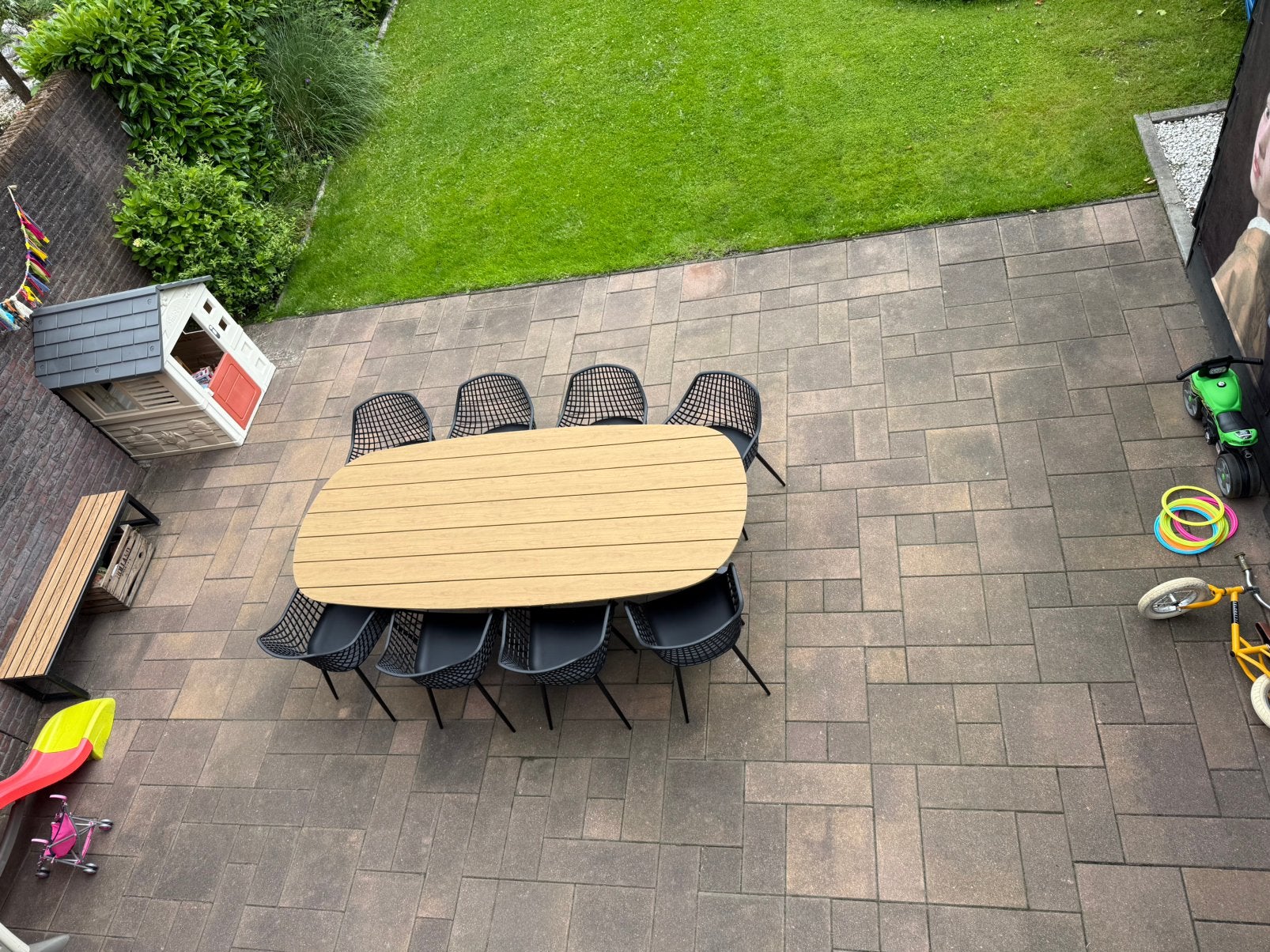 Terrastegels 35 m² - Gratis afhalen, Gebruikt, Ophalen of Verzenden, 10 m² of meer, Beton