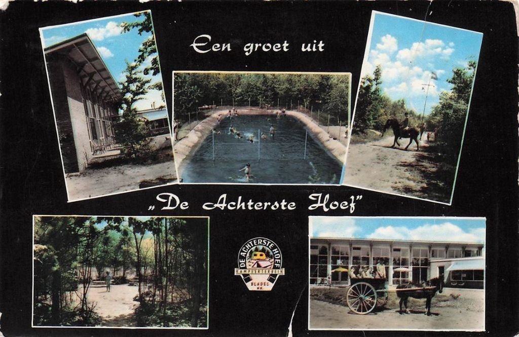 703-383-001 Kampeerterrein De Achterste Hoef Bladel, Verzamelen, Ansichtkaarten | Nederland, Verzenden, Voor 1920, Noord-Brabant