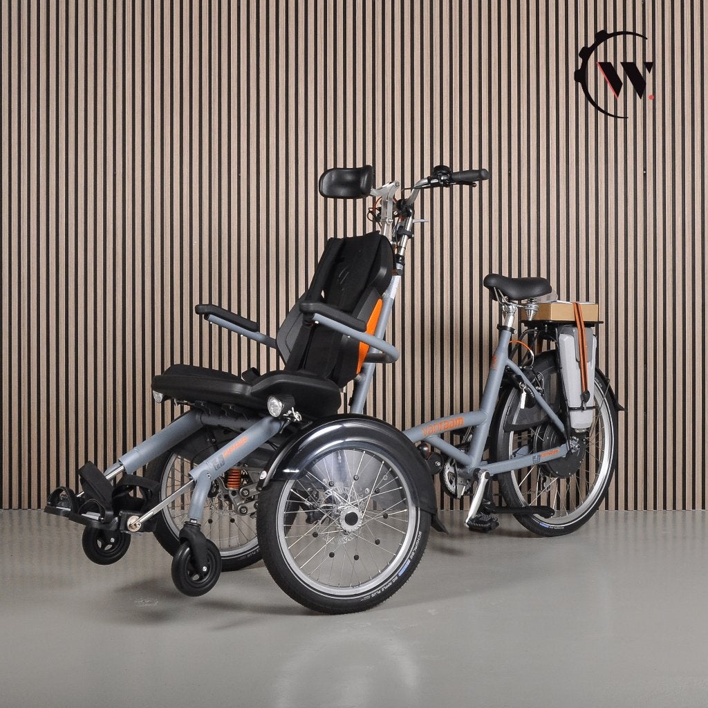 Van Raam O-Pair rolstoelfiets tweedehands driewielfiets, Ophalen, Zo goed als nieuw, Schijfrem, Van Raam