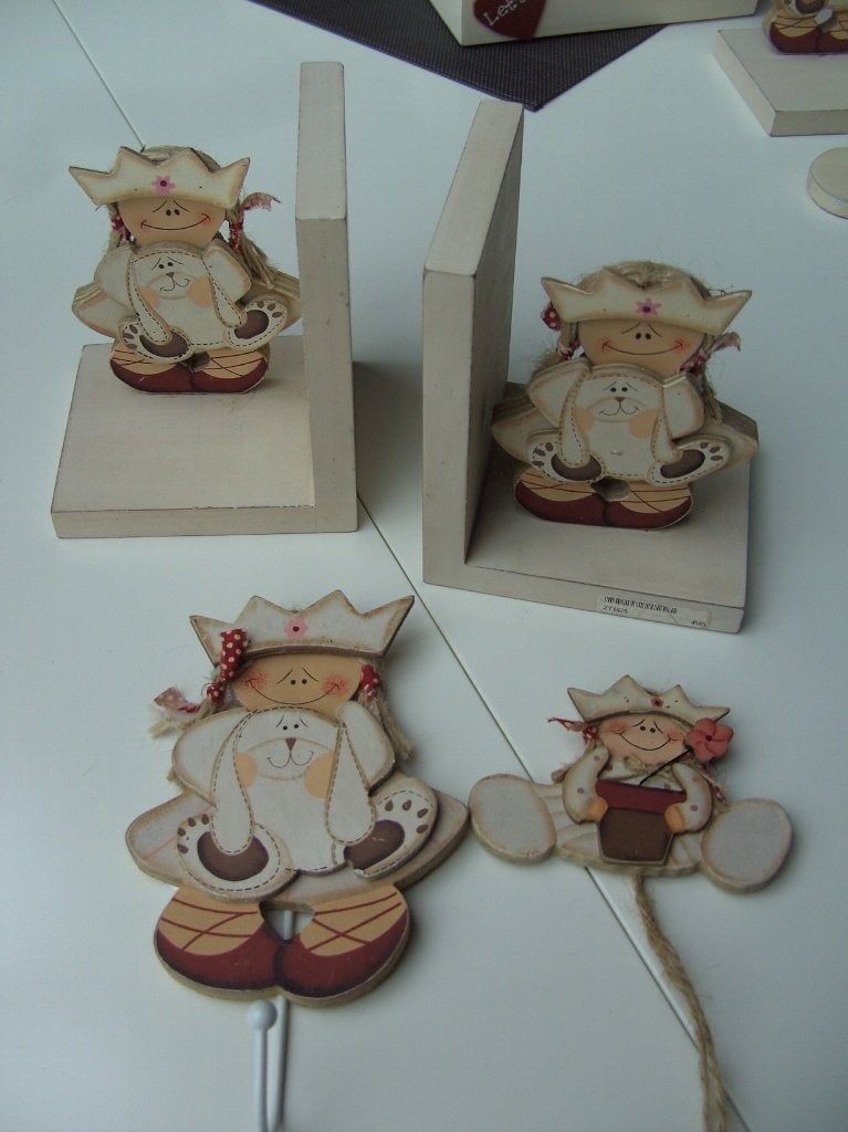 KINDERKAMER 3 DLG SET, STEUNEN, KAPSTOK, HANGER SET NR-3, -, Jongen of Meisje, -, Nieuw
