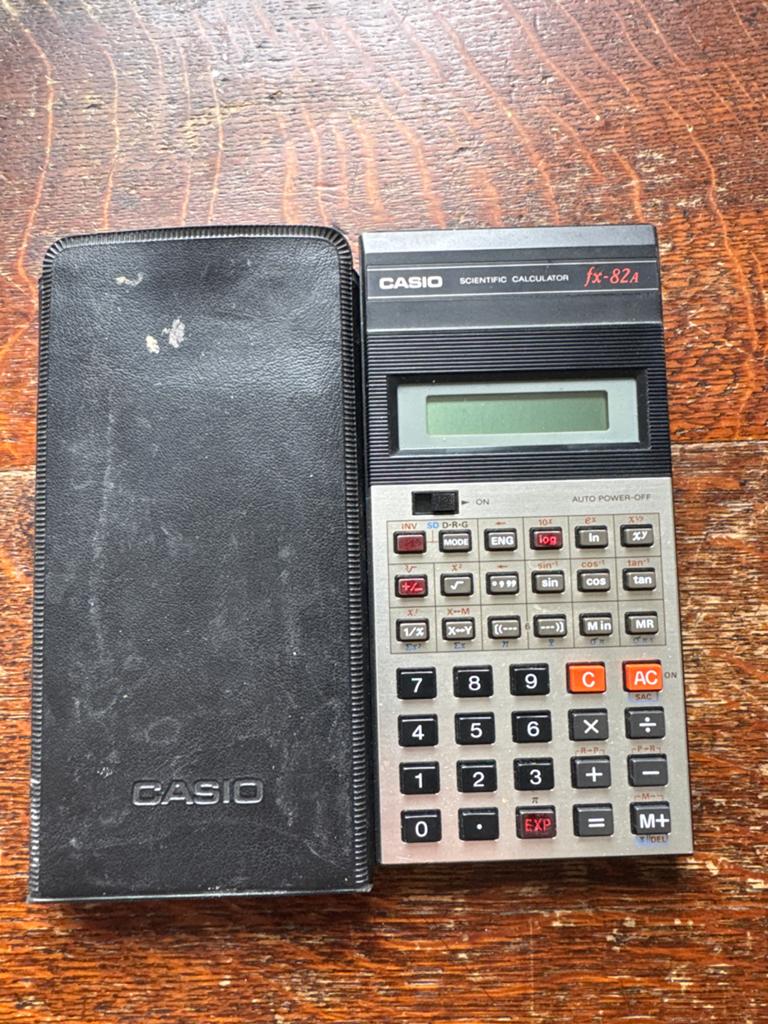 Casio rekenmachine jaren tachtig, Ophalen of Verzenden, Gebruikt
