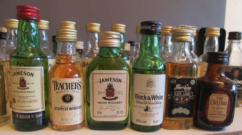 whisky miniatuurflesjes  5 flesjes, Ophalen of Verzenden