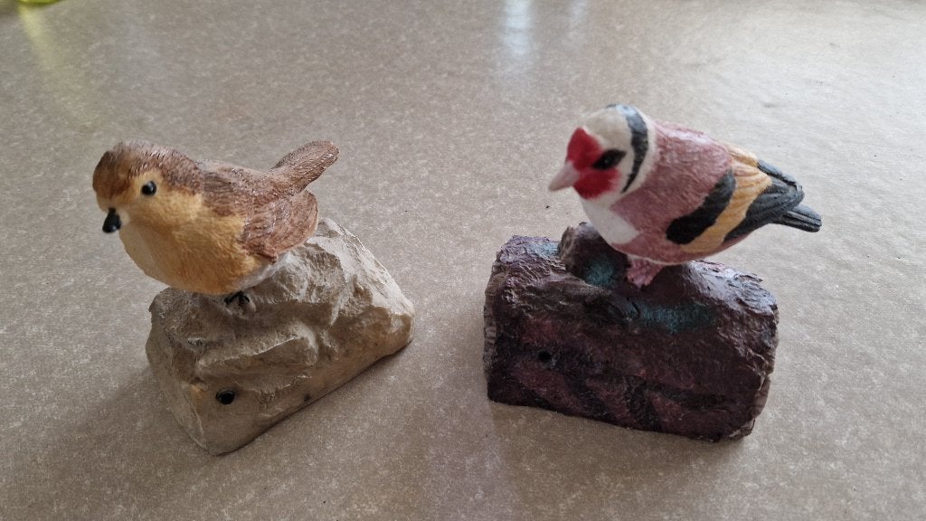 oude beeldjes vogels-ijsberen-herten, Verzamelen, Beelden en Beeldjes, Ophalen of Verzenden, Zo goed als nieuw, Dier