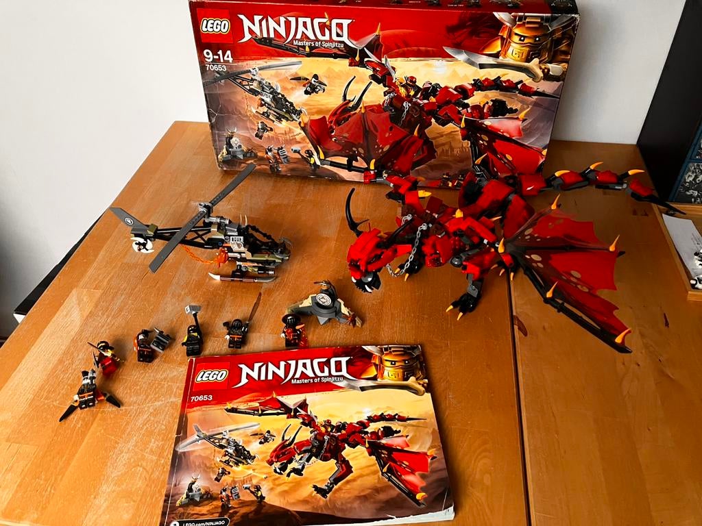 Lego ninjago 70653 firstbourne draak compleet, Kinderen en Baby's, Speelgoed | Duplo en Lego, Lego, Ophalen of Verzenden, Zo goed als nieuw