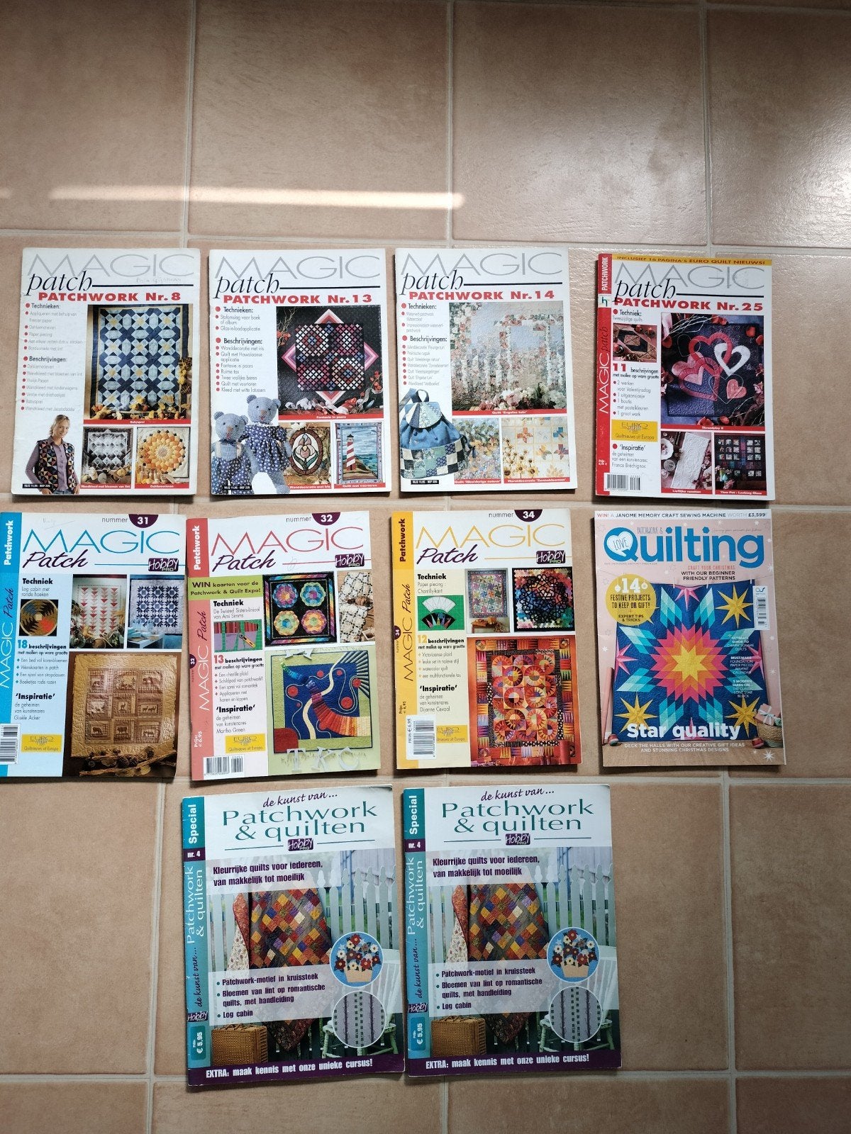 10 boeken voor patchwork en quilten met patronen, Ophalen of Verzenden, Zo goed als nieuw, Overige typen