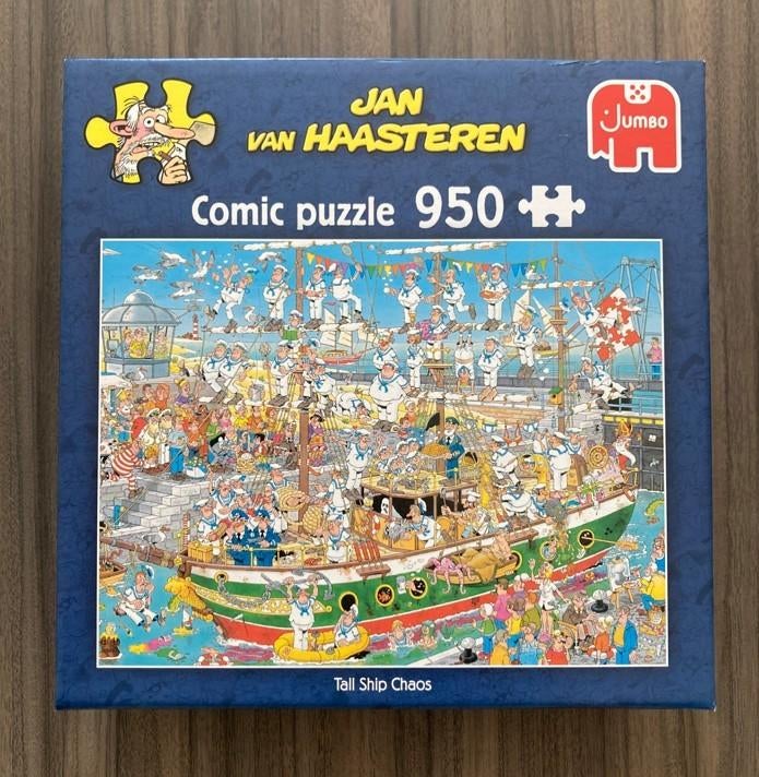 Jan van Haasteren - Tall Ship Chaos - 950 stukjes, Ophalen of Verzenden, 500 t/m 1500 stukjes, Zo goed als nieuw