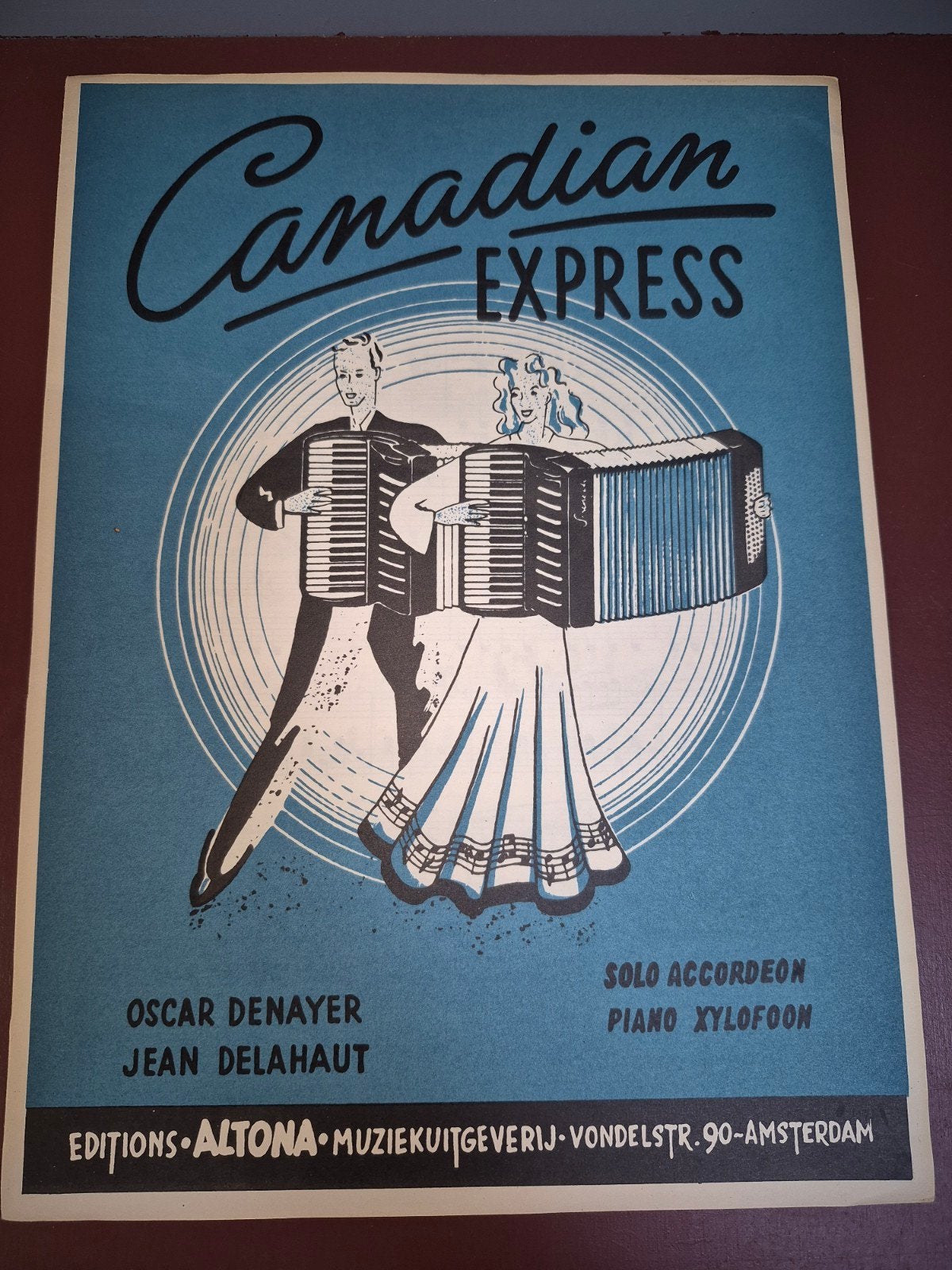 Canadian Express - Accordeon bladmuziek (O. Denayer), Ophalen of Verzenden
