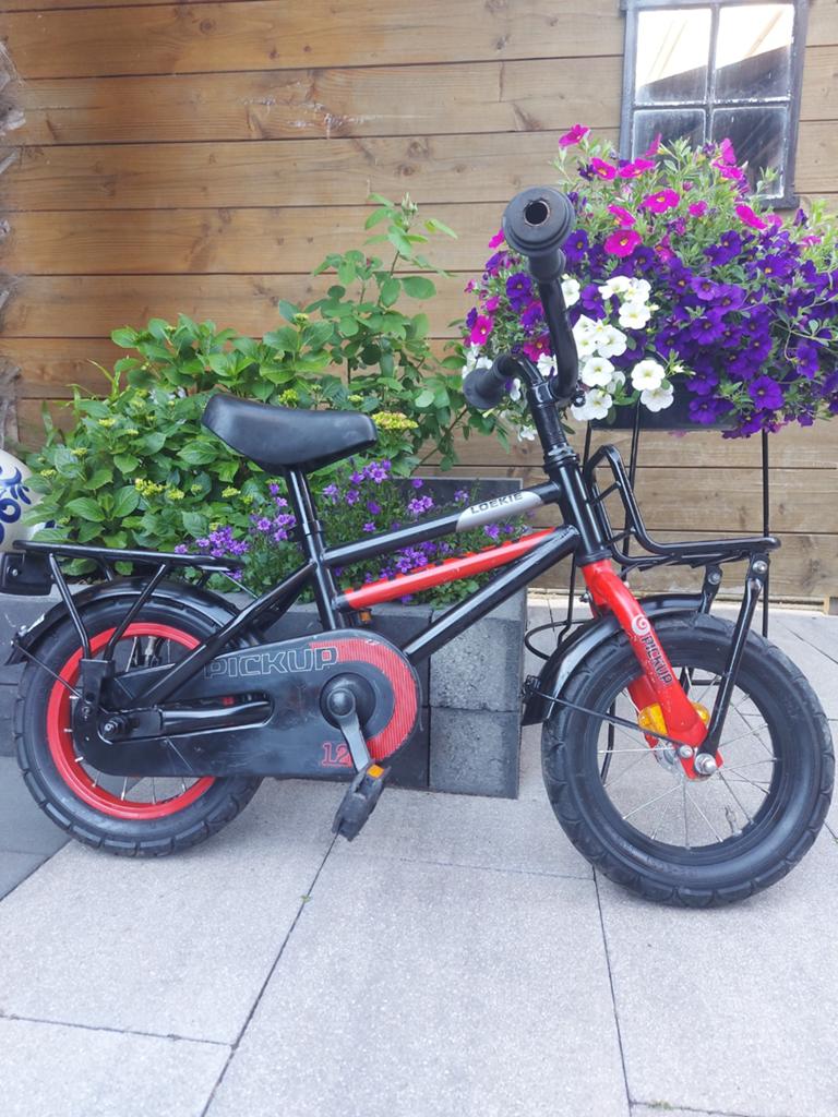 Loekie kinderfiets pick-up, Fietsen en Brommers, Fietsen | Kinderfietsjes, Ophalen, Zo goed als nieuw, Minder dan 16 inch, Loekie