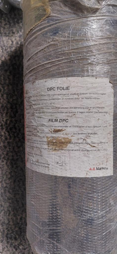 DPC folie rollen 30cm en 15cm, Doe-het-zelf en Verbouw, Isolatie en Afdichting, Ophalen