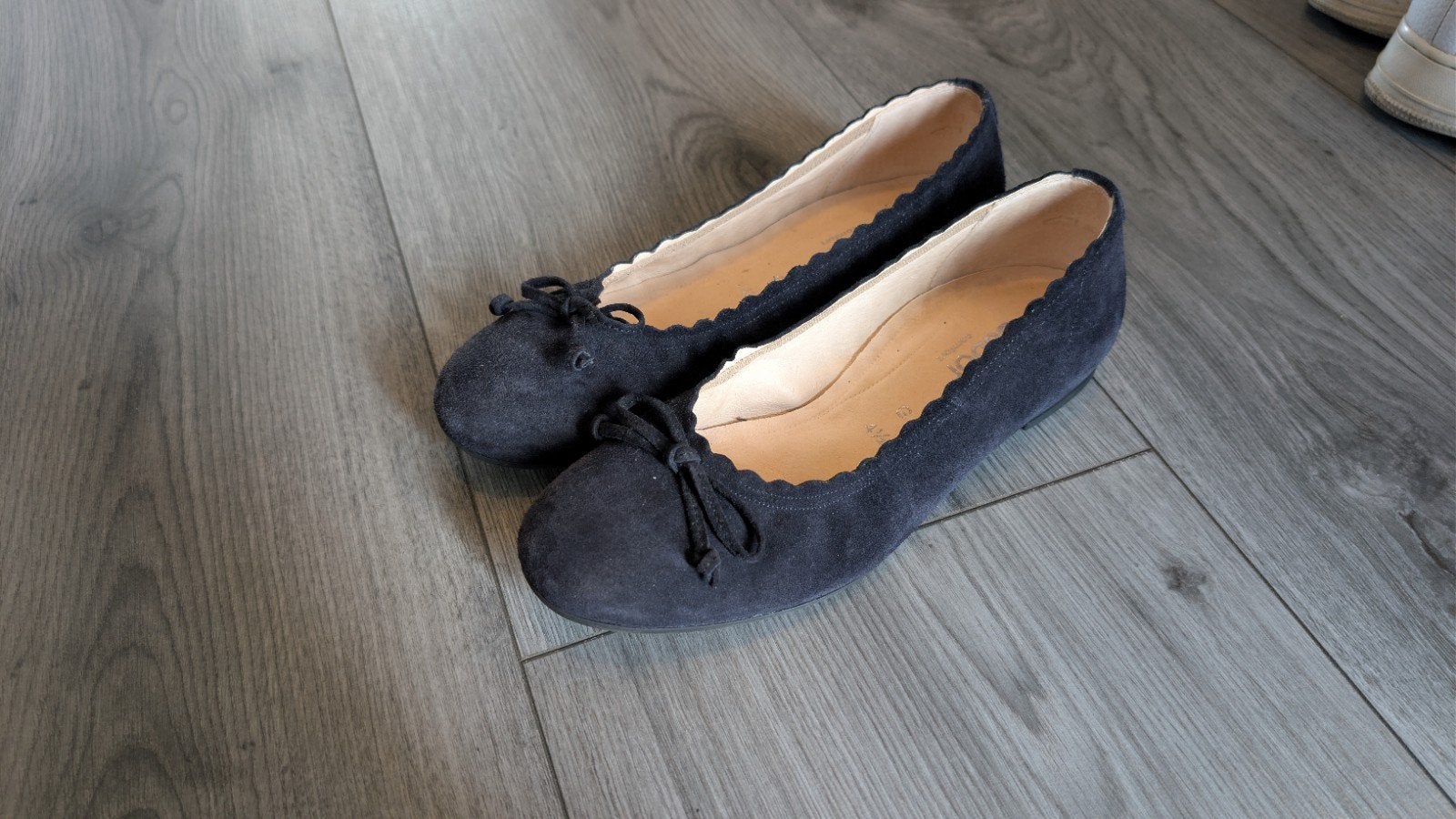 Gabor ballerina's maat 38, donkerblauw suède, Blauw, Gabor, Gedragen, Ballerina's