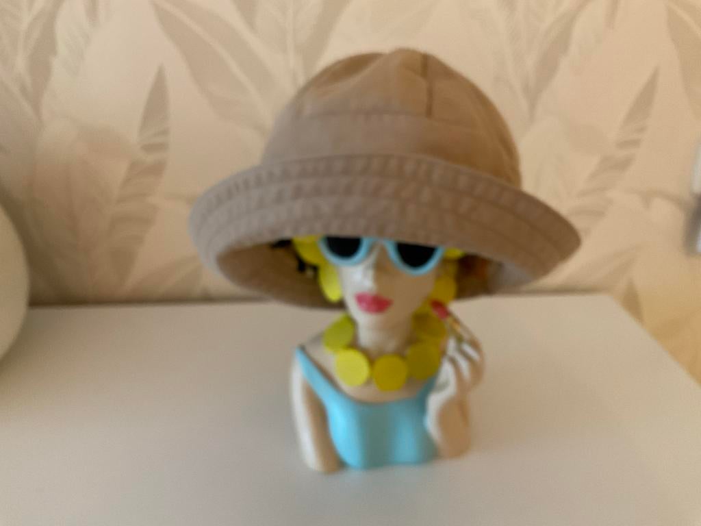 Vintage Burberry Bucket Hoed - Made in Engeland, Ophalen of Verzenden, Zo goed als nieuw, Hoed