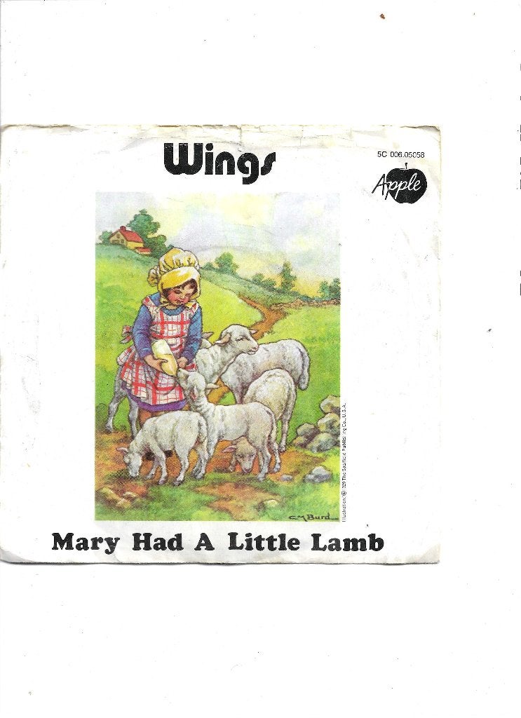 Single The Wings - Mary had a little lamb, Cd's en Dvd's, Ophalen of Verzenden, Gebruikt, 7 inch, Pop