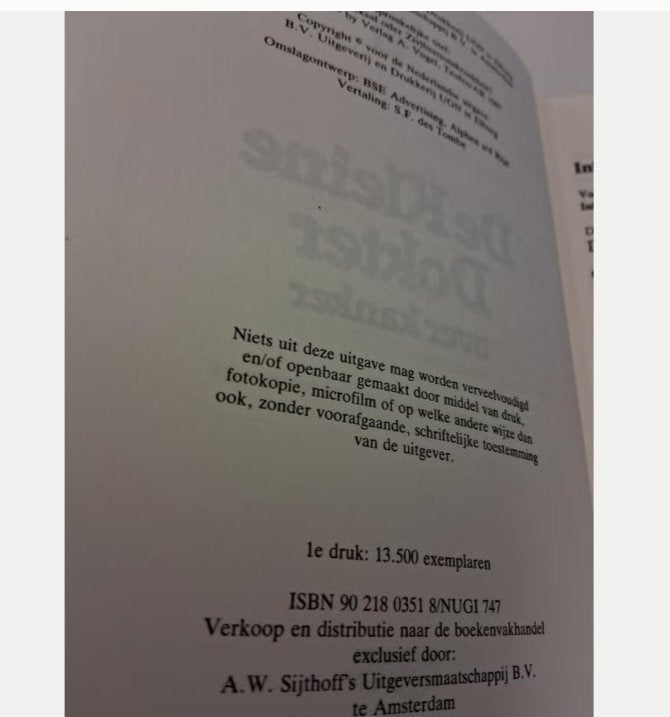 De Kleine Dokter over kanker - A. Vogel