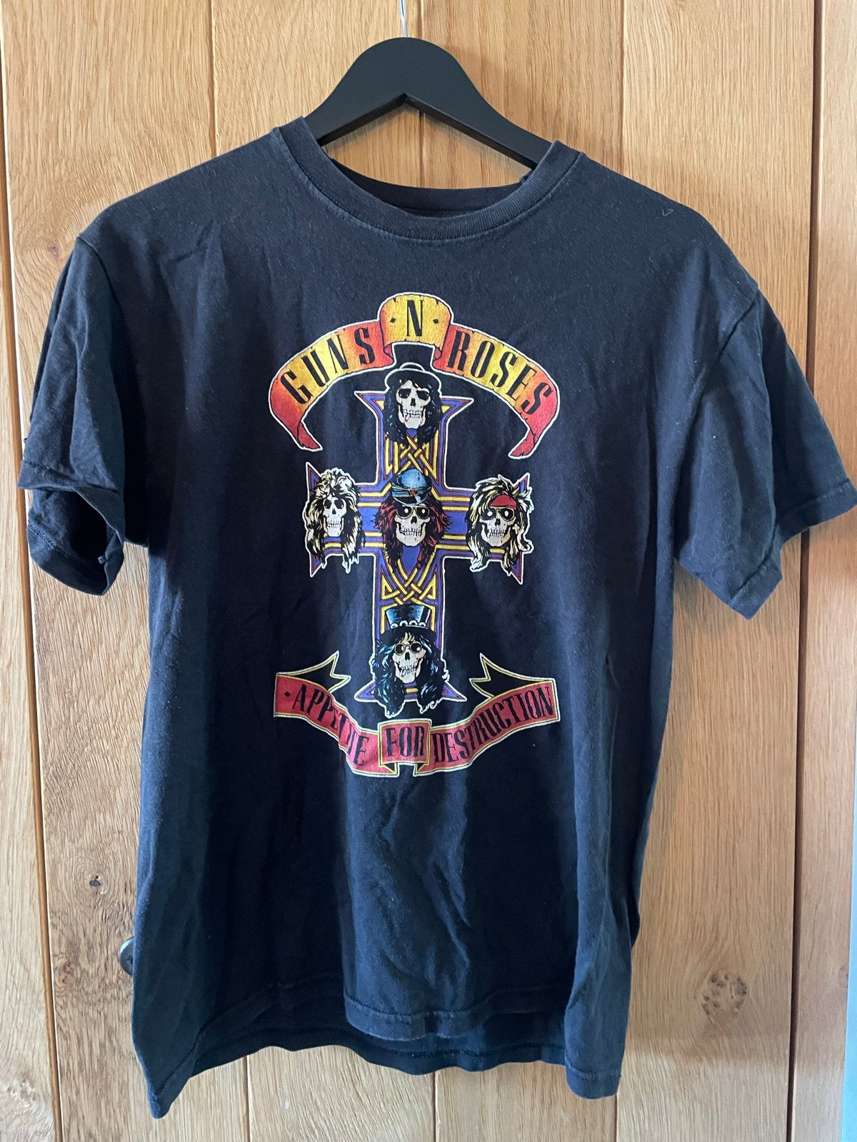 Guns N' Roses Appetite for Destruction T-shirt Maat M, Ophalen of Verzenden, Gedragen, Maat 48/50 (M), Zwart