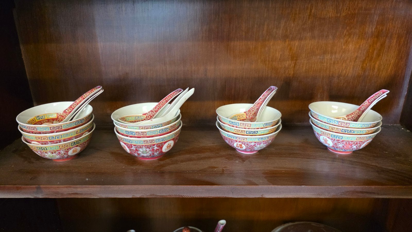 57 delig Chinees famille roze servies, Ophalen