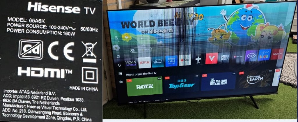 Tv’s o.a. Samsung Philips Sony TCL Hisense Scherm DEFECT, Ophalen, 50 Hz, 100 cm of meer, LG
