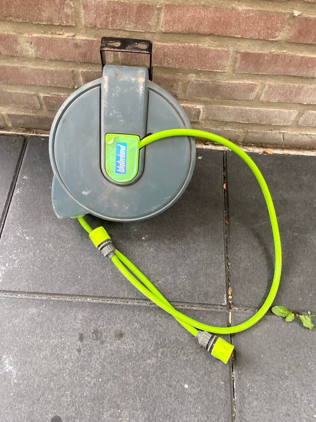 Waterland Tuinslanghaspel met slang, Tuin en Terras, Tuinslangen, Ophalen of Verzenden, Gebruikt, Tuinslanghaspel