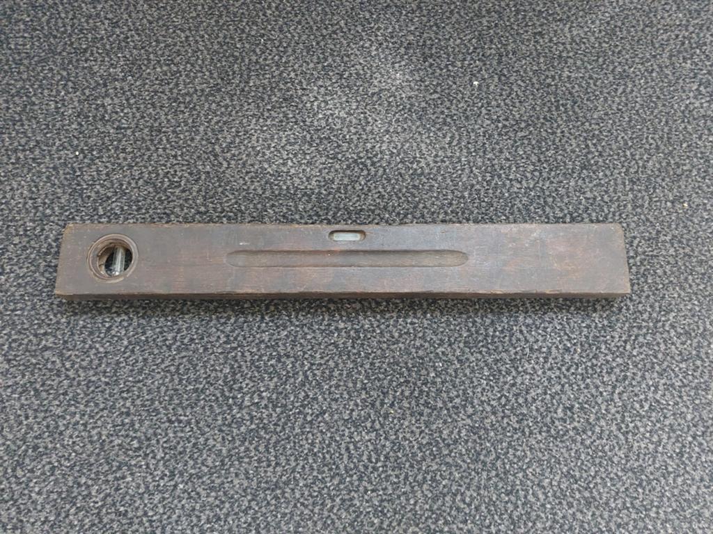 Vintage hardhoute waterpas (van 50 cm lang), Antiek en Kunst, Ophalen of Verzenden