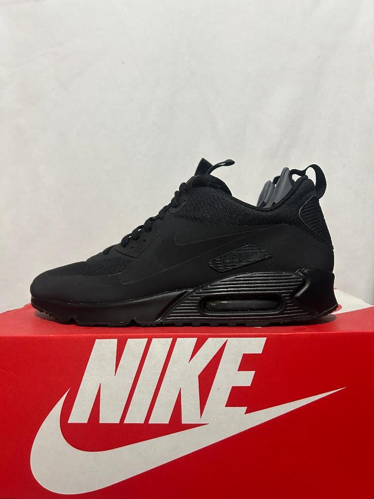 ALS NIEUW! Maat 45 - Nike Air Max 90 Mid Winter Black, Kleding | Heren, Schoenen, Verzenden, Zwart, Nike, Nike