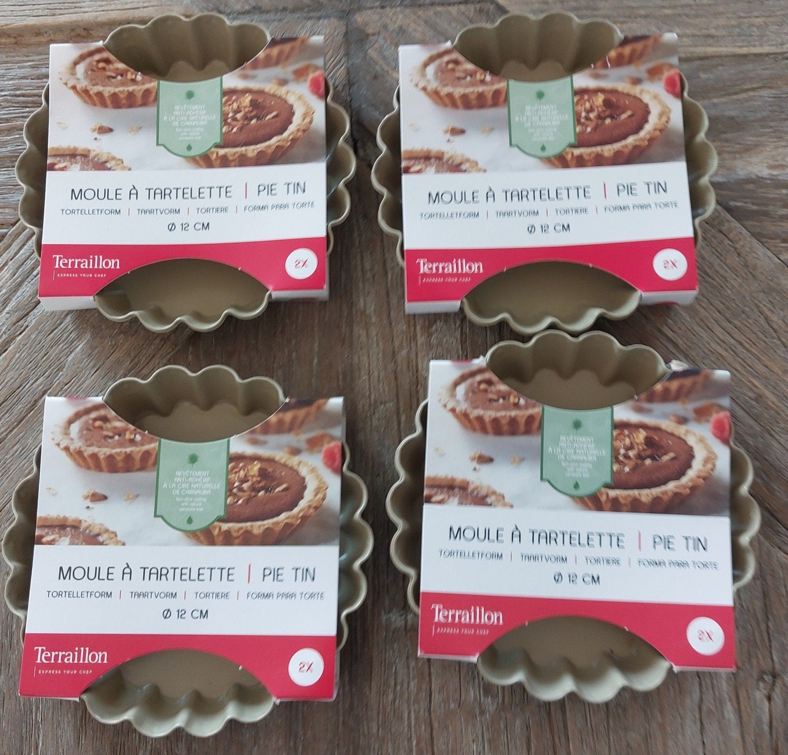 8 kleine taart/quiche vormpjes, Ophalen of Verzenden, Nieuw