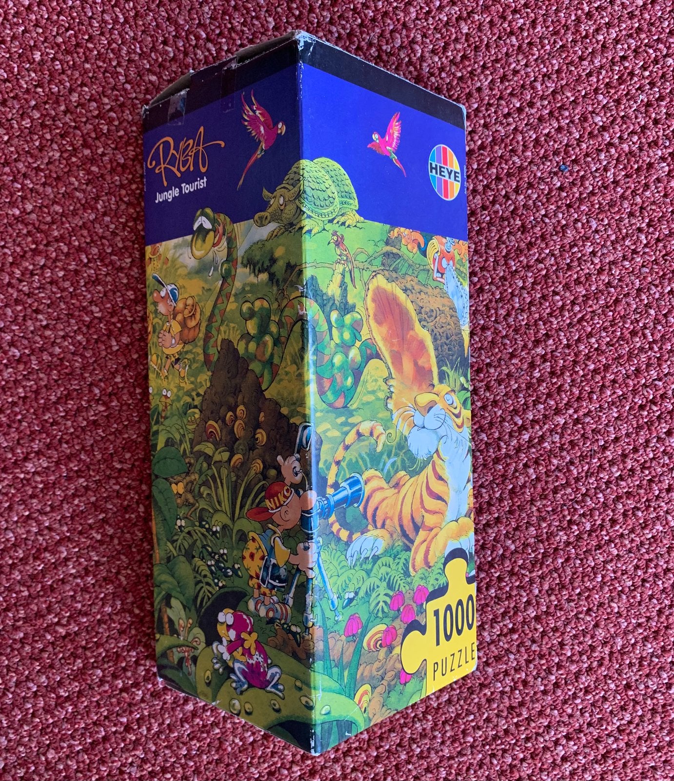 Heye puzzel Jungle Tourist van 1000 stukjes, Ophalen of Verzenden, 500 t/m 1500 stukjes, Zo goed als nieuw