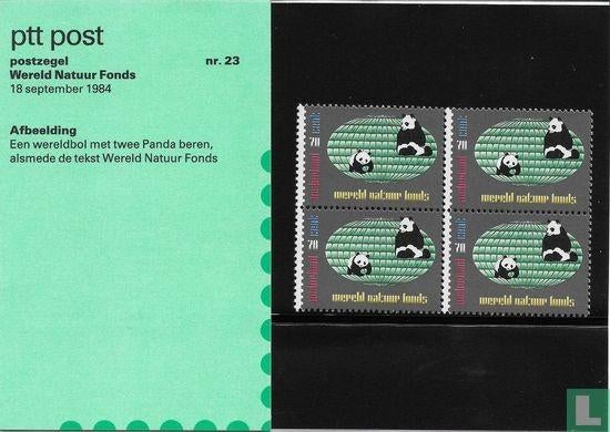 Postzegelmapje 23 Wereld Natuur Fonds 1984 NL, Postzegels en Munten, Ophalen of Verzenden