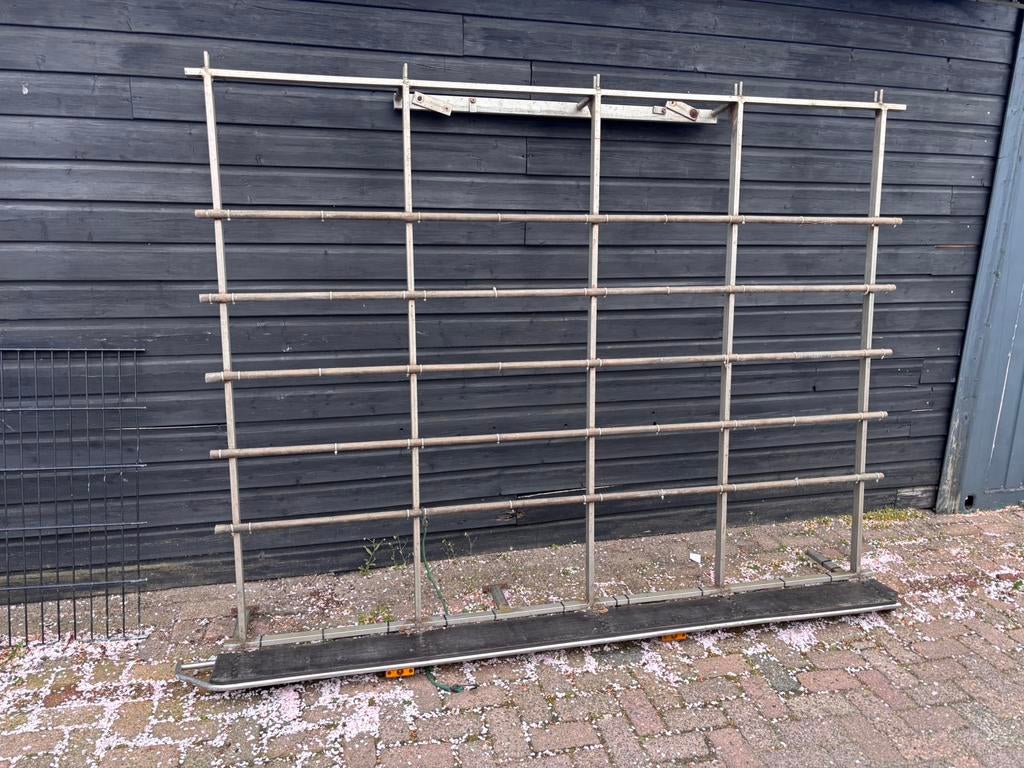 Glasbok/glas drager voor op een bus RVS, Ophalen of Verzenden, Glasplaat, 160 cm of meer