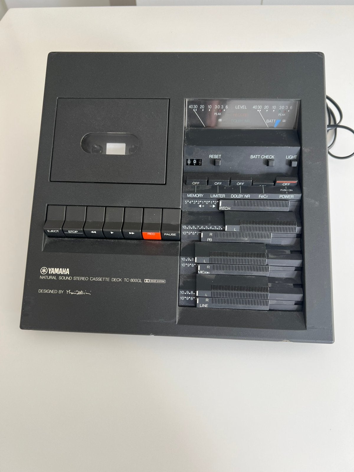 Yamaha natural sound stereo cassette deck TC-800 GL, Audio, Tv en Foto, Cassettedecks, Ophalen of Verzenden, Overige merken