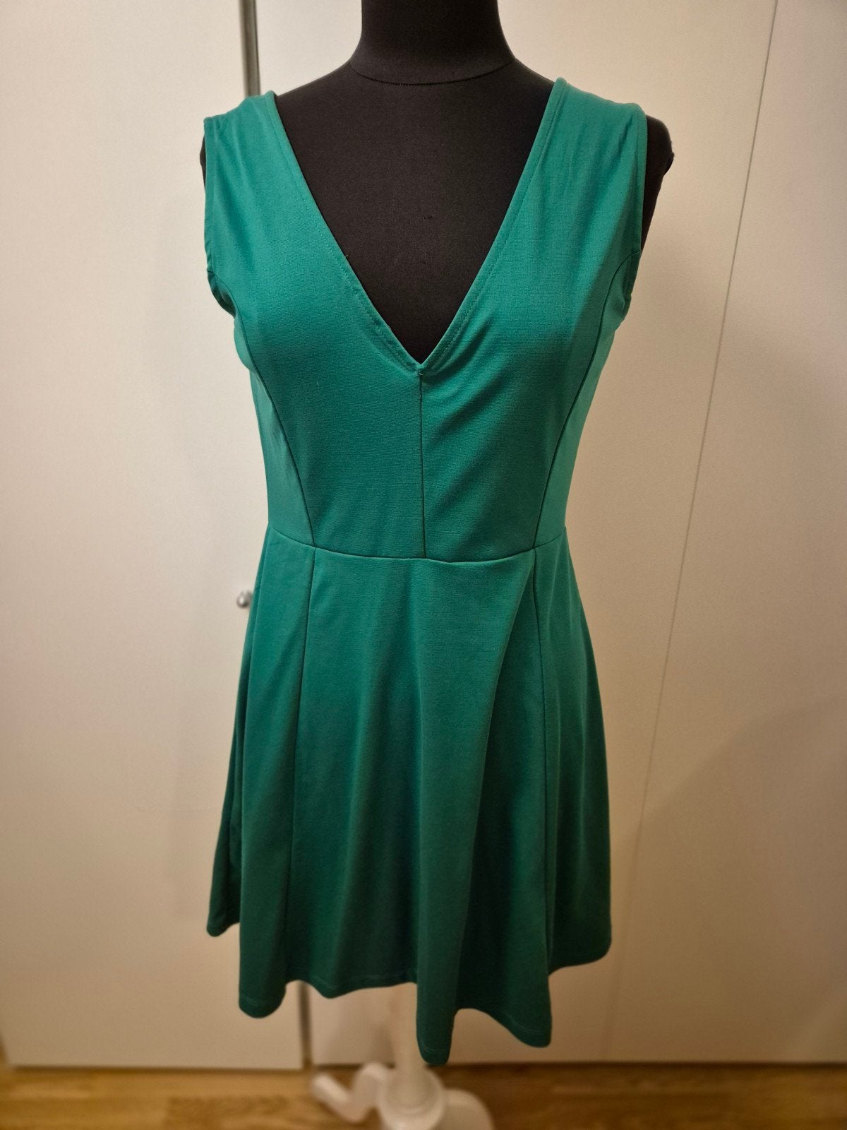 Prachtige H&M Skaterjurk  – Donkergroen – maat L, Ophalen of Verzenden, Maat 42/44 (L), Groen