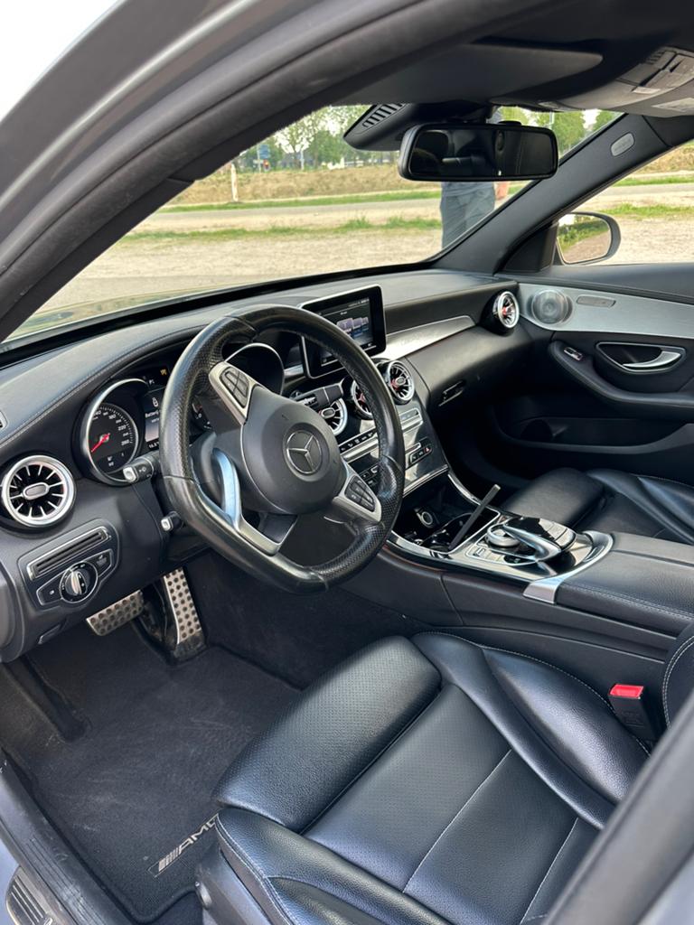 Mercedes-Benz C-Klasse C180 1.6 115KW Aut7 2016 Grijs, Auto's, Automaat, 1800 kg, Bedrijf, Sedan