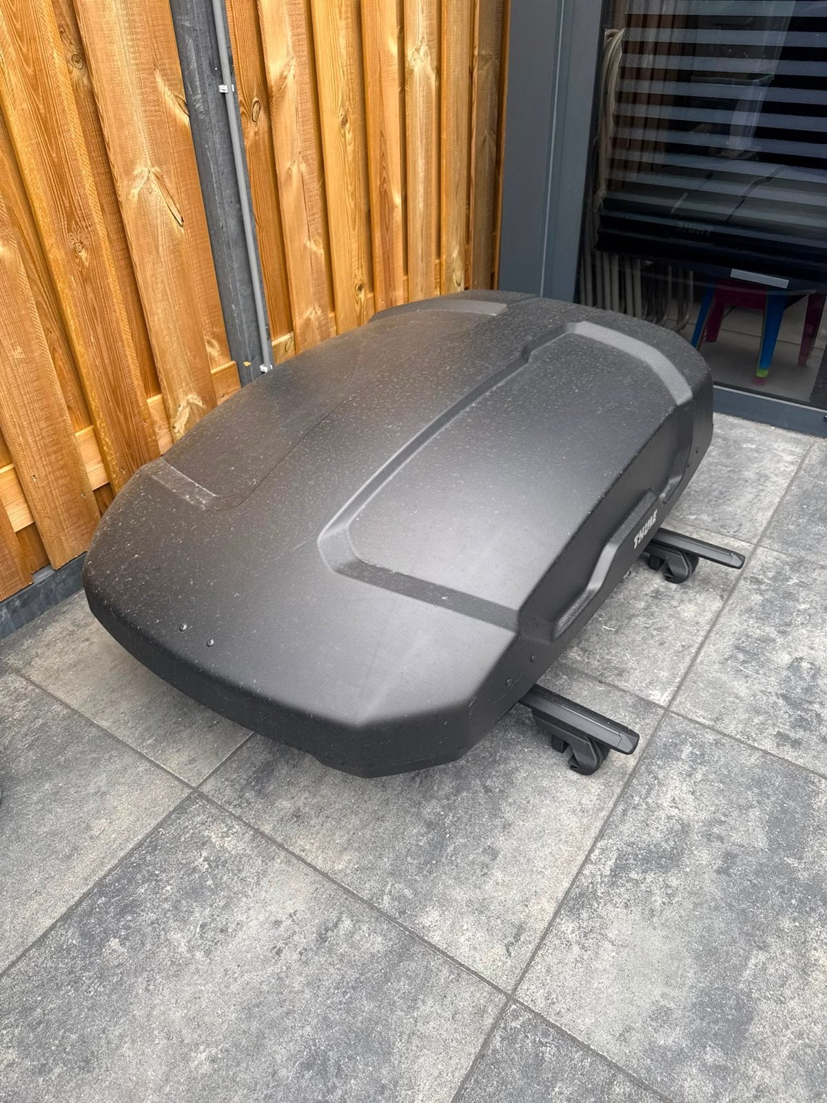 Thule Dakkoffer M 400 liter inclusief dakdragers., Auto diversen, Ophalen, Gebruikt
