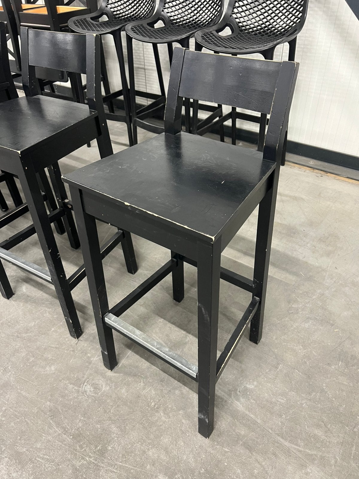 IKEA Ingemar barkrukken zwart tot 10 stuks, Huis en Inrichting, Barkrukken, 5 krukken of meer, Ophalen, Gebruikt, Hout