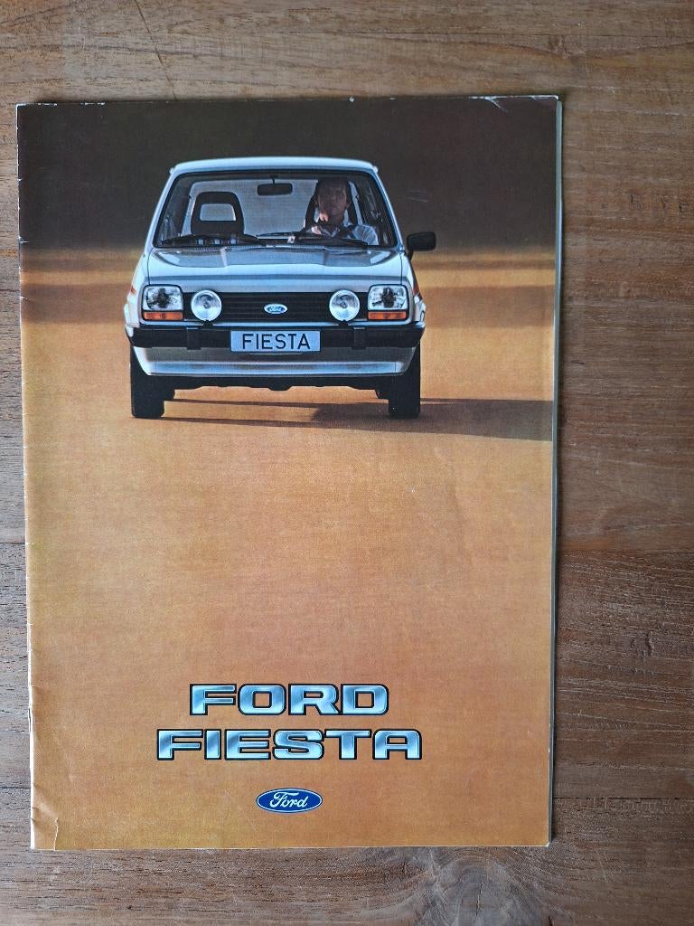 Ford Fiesta brochure folder uit 1978, Ophalen of Verzenden, Gelezen, Ford