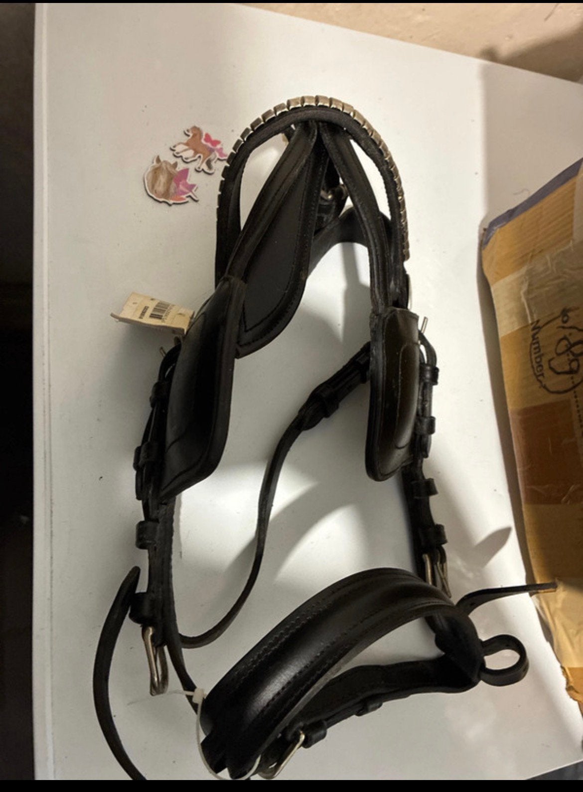 Nieuwe pony tuig zwart leder, Recreatie, Nieuw, Zwart, Overige typen