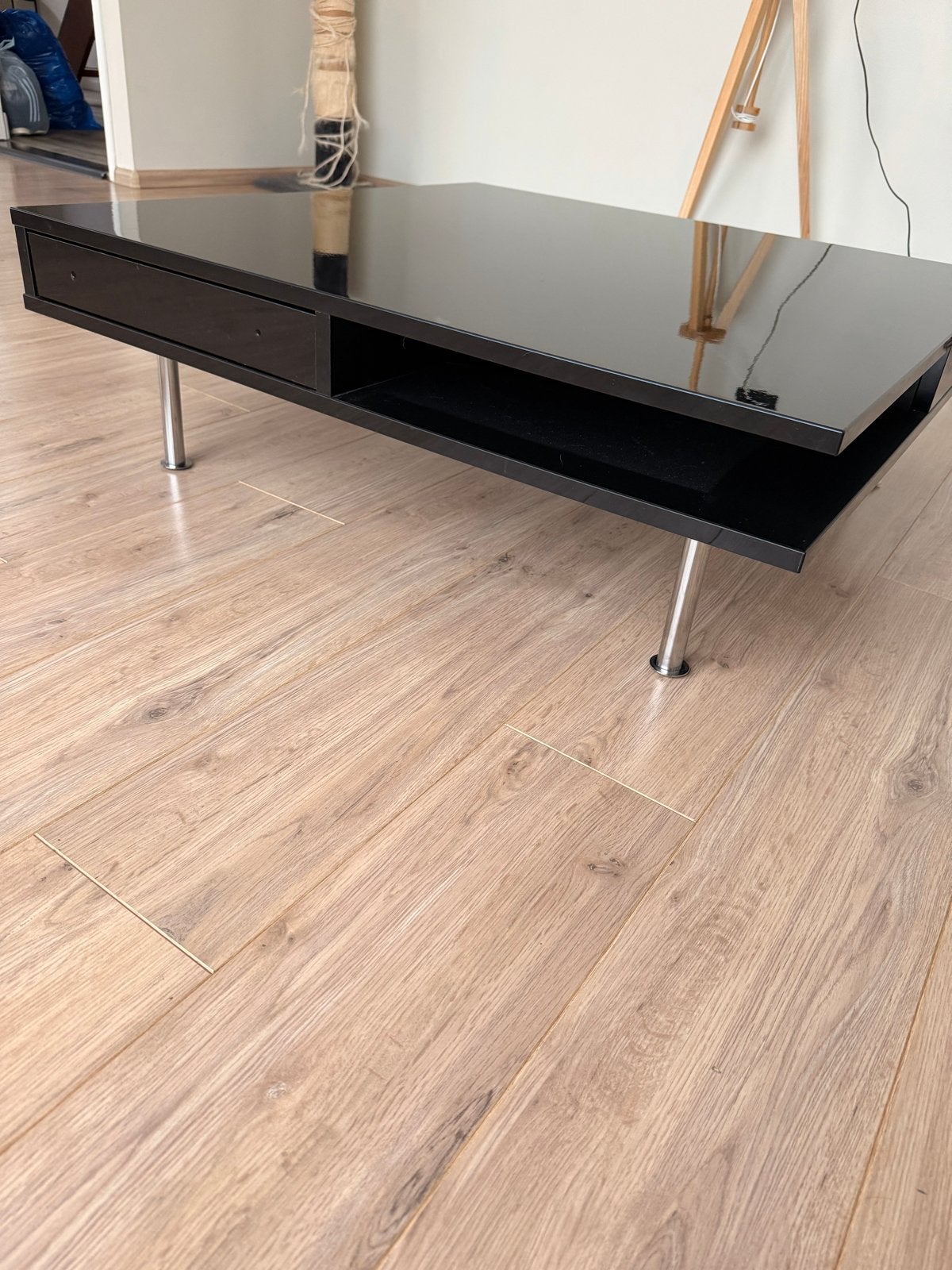 MOET NU WEG! IKEA TOFTERYD Salontafel Zwart Hoogglans, Ophalen, Overige materialen, Gebruikt, Vierkant