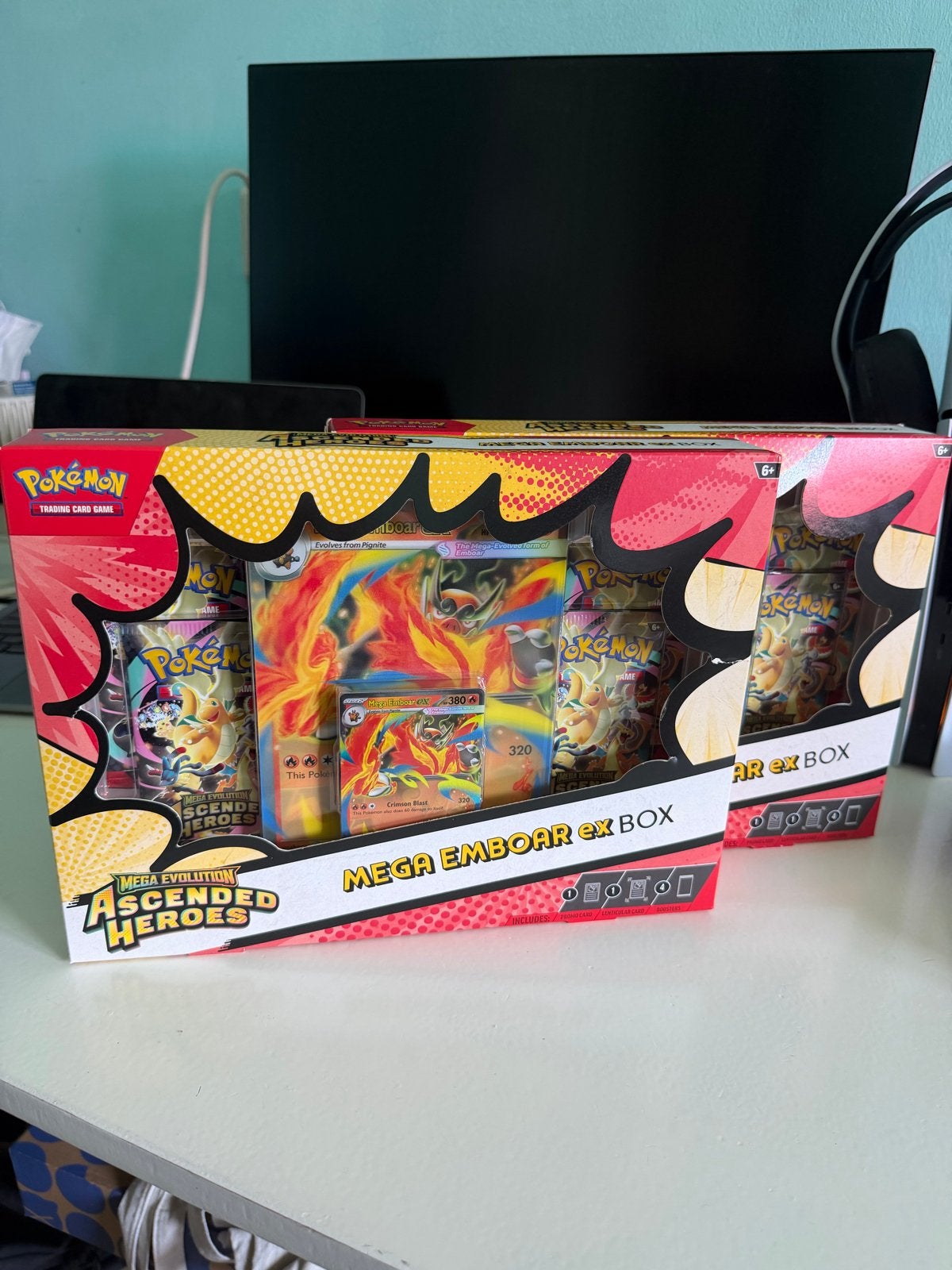 Ascended Heroes Mega Emboar EX Box, Ophalen of Verzenden, Nieuw, Boosterbox