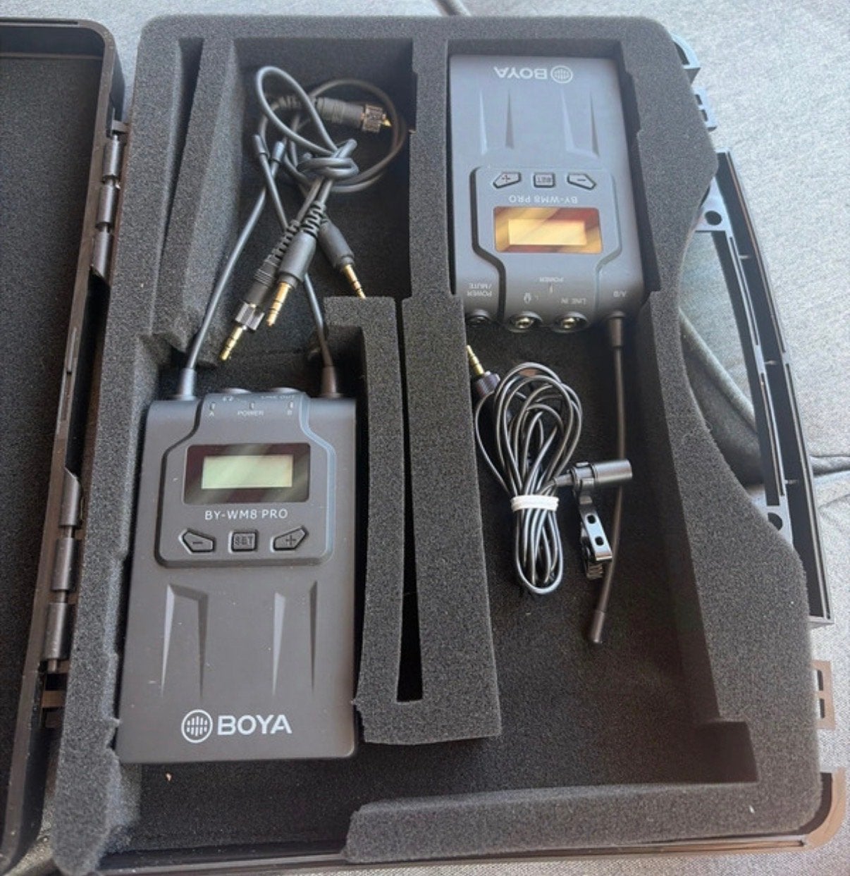 Boya BY-WM8 Pro draadloze microfoonset, Ophalen of Verzenden, Zo goed als nieuw, Overige typen, Draadloos