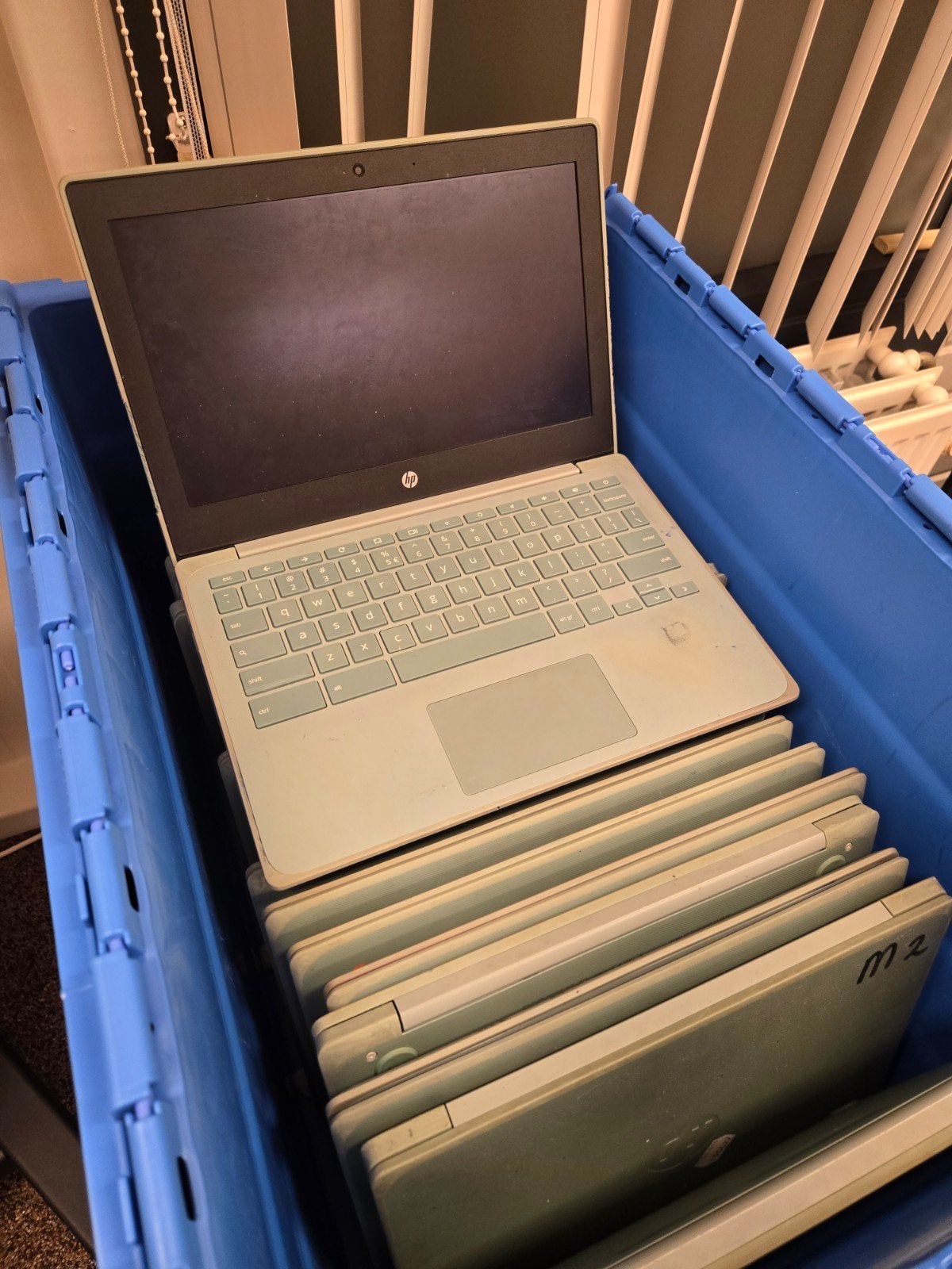 Pattij 250 HP Chromebooks 11 g8 touchscreen, Computers en Software, 4 GB of minder, Qwerty, Touchscreen, Zo goed als nieuw