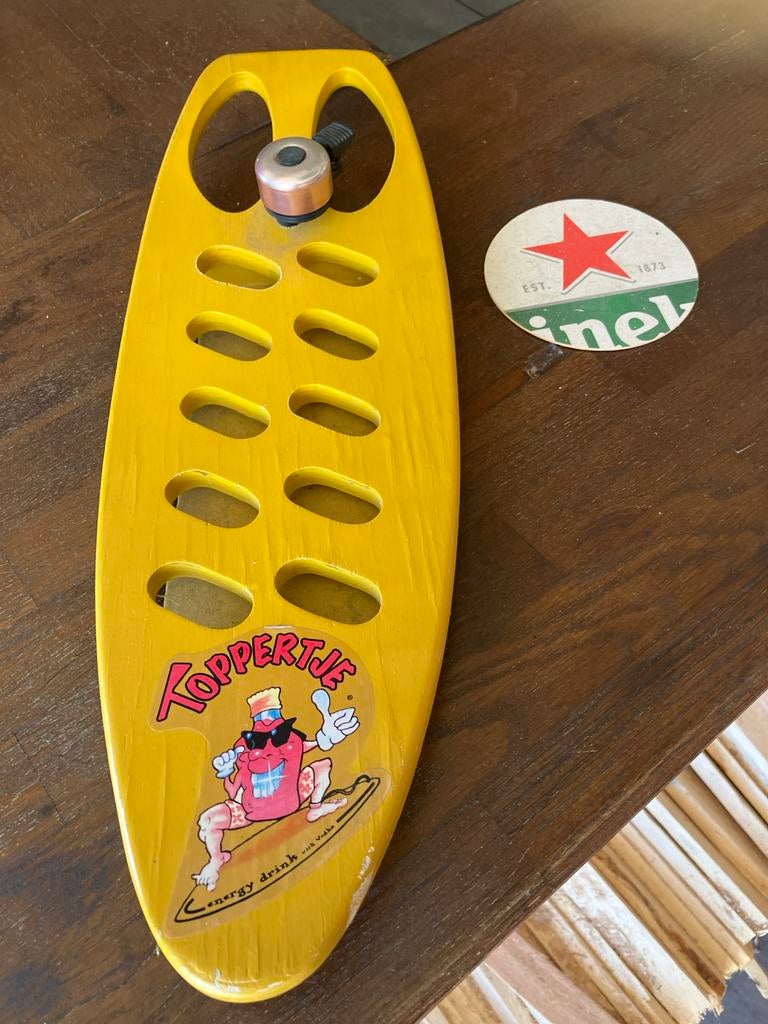 Vintage Toppertje Shotglaasjes Houder met Bel, Ophalen, Gebruikt