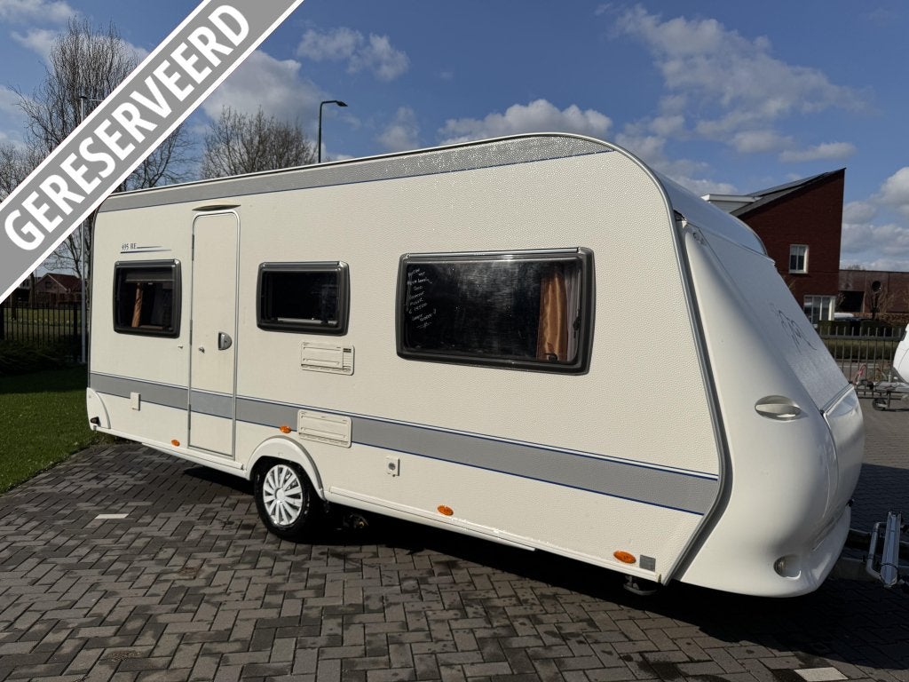 Hobby De Luxe 495 UL / aparte bedden / mover / voortent, Rondzit, Hobby, Schokbreker, Bedrijf