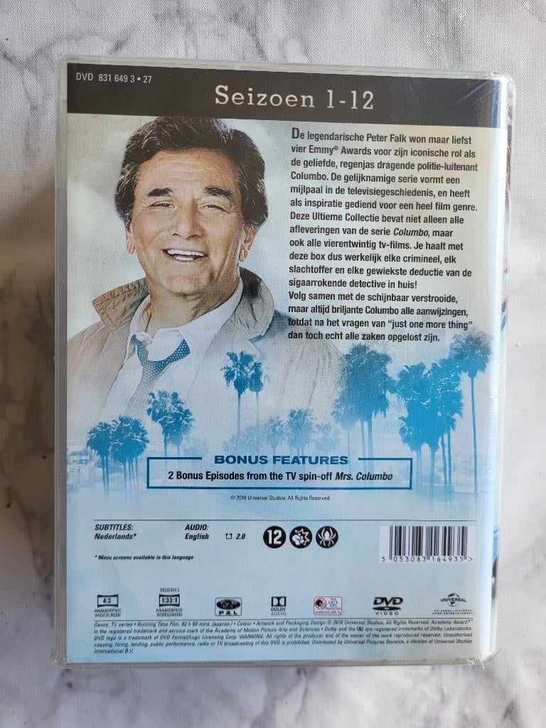 Te koop Columbo de ultieme collectie seizoen 1 t/m 12 NIEUW, Cd's en Dvd's, Alle leeftijden, Ophalen of Verzenden, Nieuw in verpakking