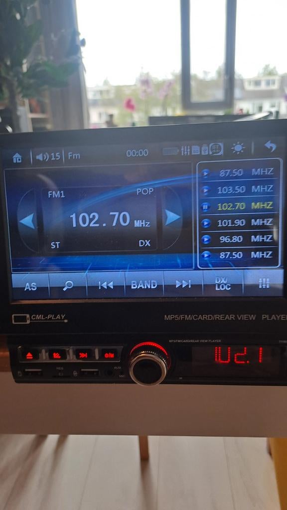 CML-PLAY 7110S MP5/FM/CARD/REAR VIEW PLAYER, Auto diversen, Ophalen of Verzenden, Gebruikt