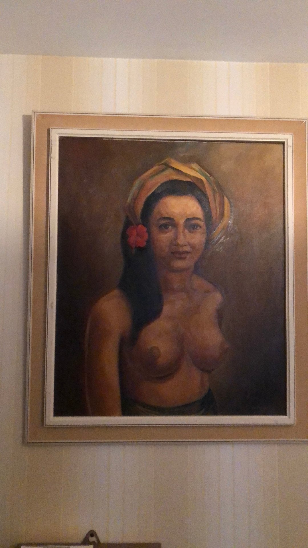 Schilderij van Indische vrouw, Ophalen of Verzenden, Portret of Personen