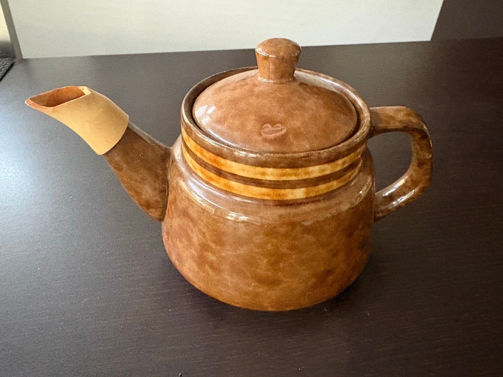 Vintage aardewerken theepot - Made in Portugal, Ophalen of Verzenden
