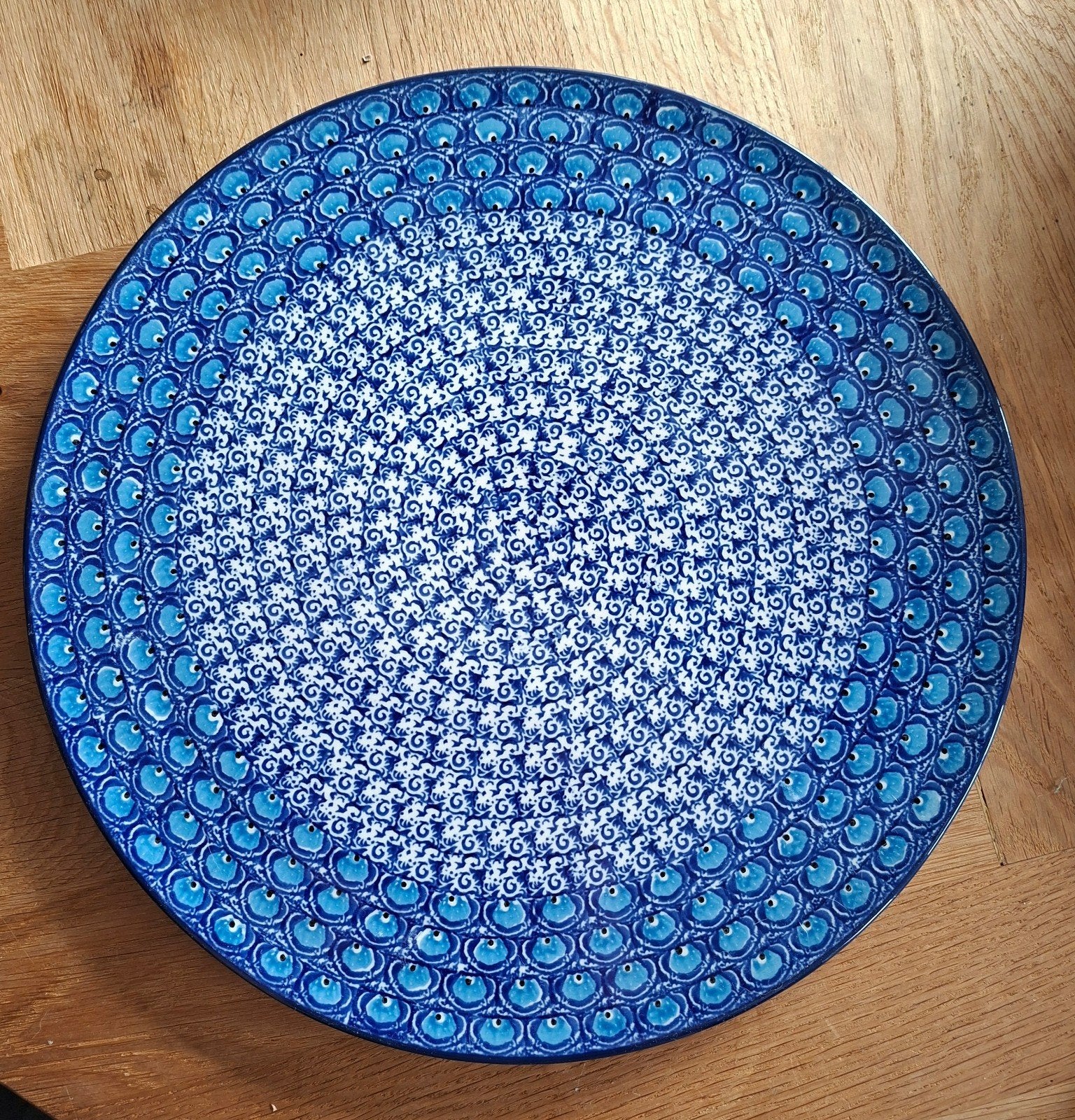 Bunzlau Pizzabord - 33 cm, ., Keramiek, Overige typen, Ophalen of Verzenden
