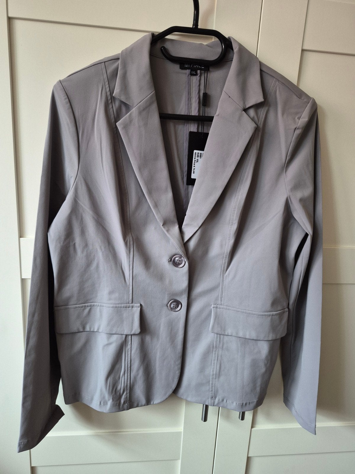 Mi Piace Travelstof Blazer XXL Grijs, Kleding | Dames, Mi Piace, Maat 46/48 (XL) of groter, Nieuw, Ophalen of Verzenden