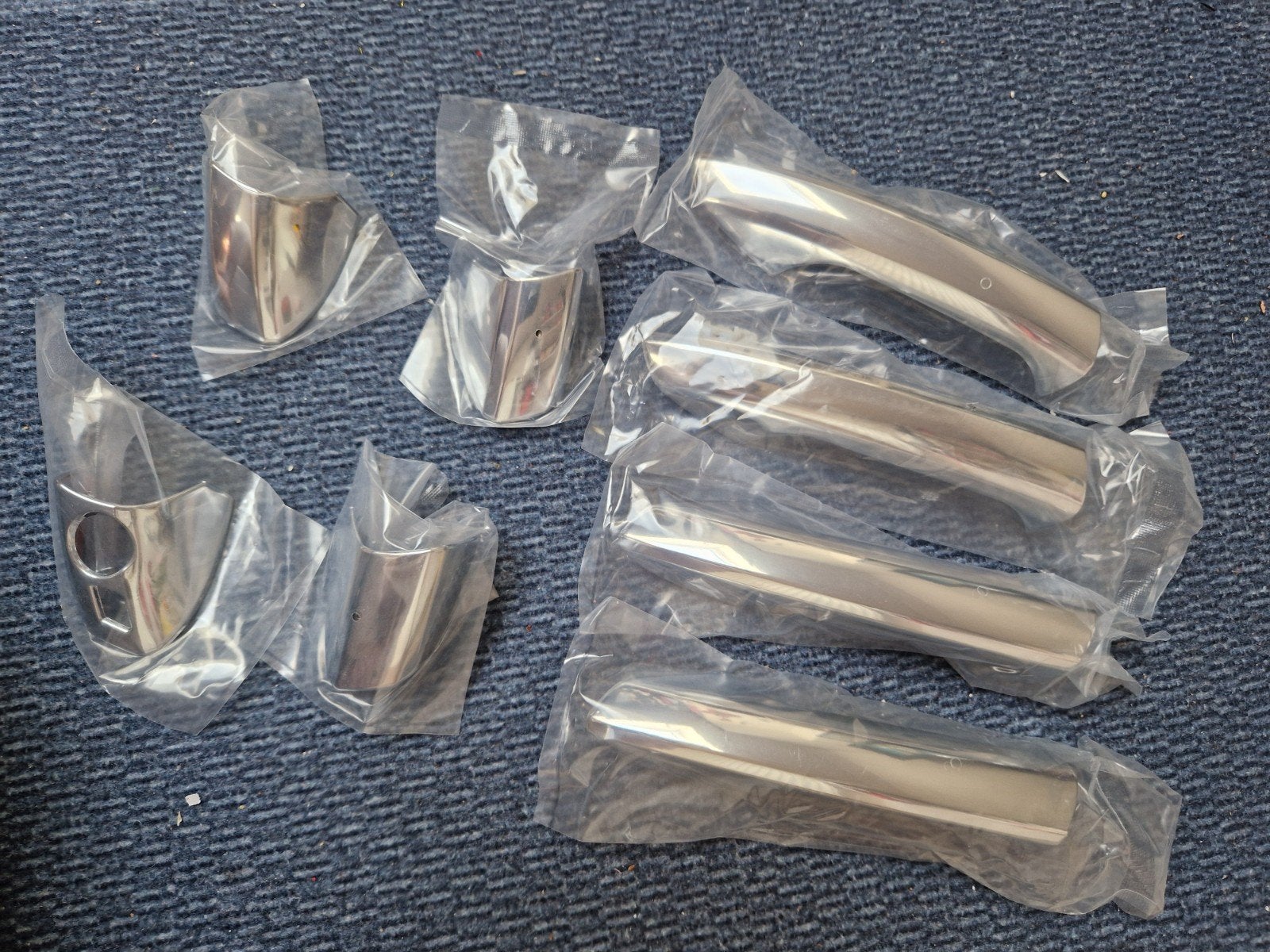 Chrome Deurgreep Opzetstukken Set (4 stuks) voor Mercedes, Auto-onderdelen, Ophalen of Verzenden, Nieuw, Mercedes-Benz