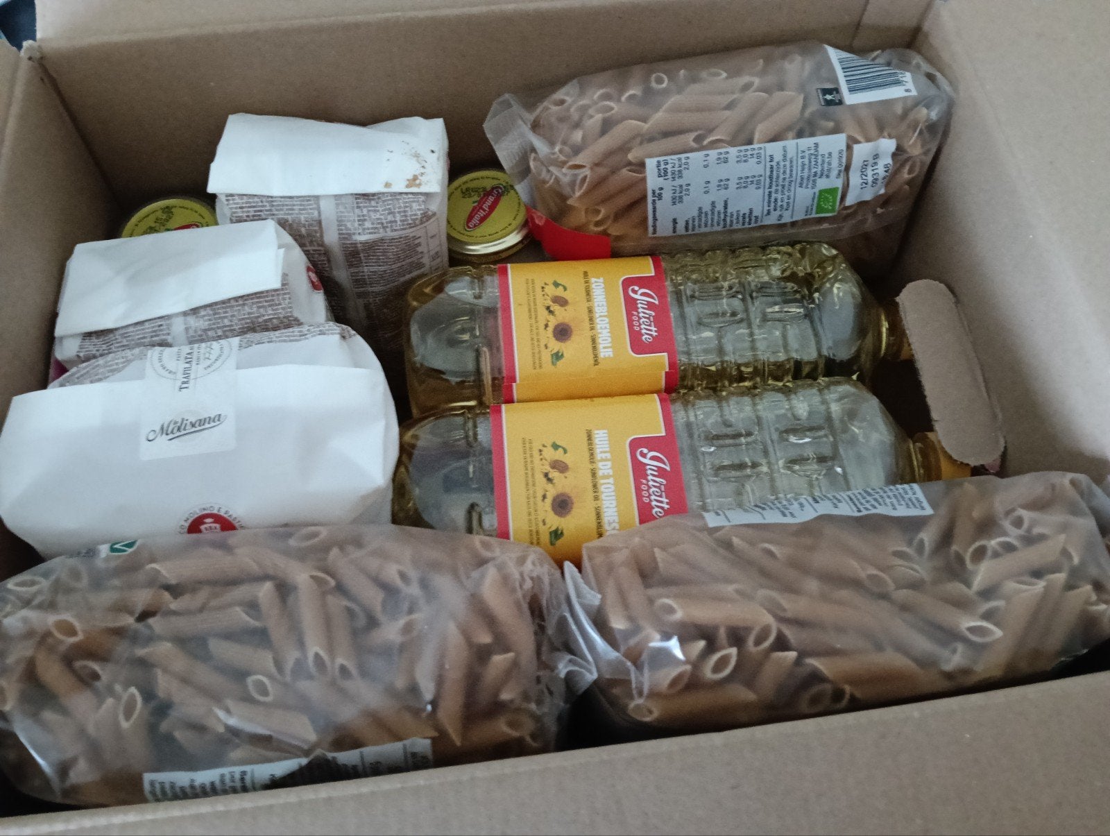 voedselpakket boven de 10 kg, Verzenden
